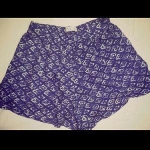 NWT Hollister Blue and White Kulloch Shorts Small